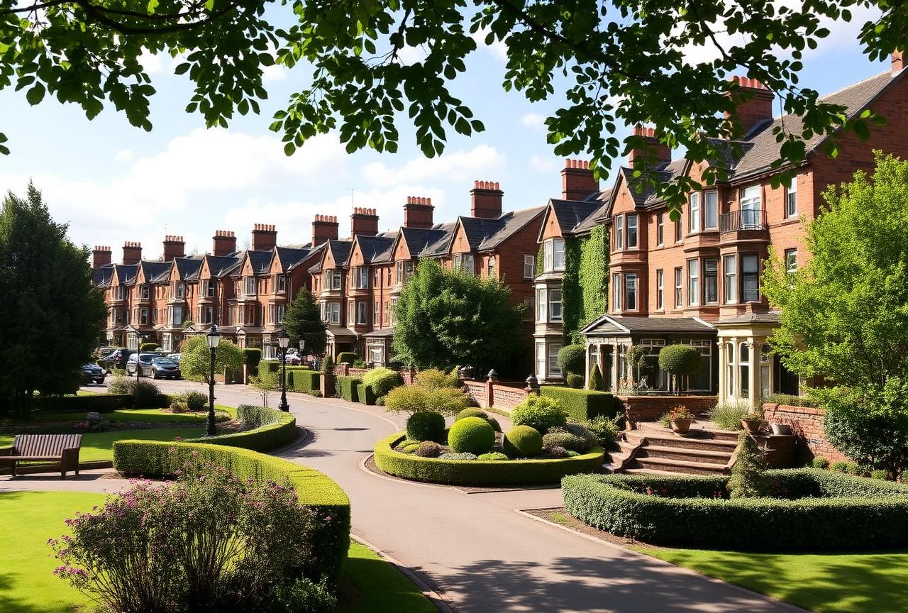 Elegant homes with manicured gardens in Bearsden, East Dunbartonshire