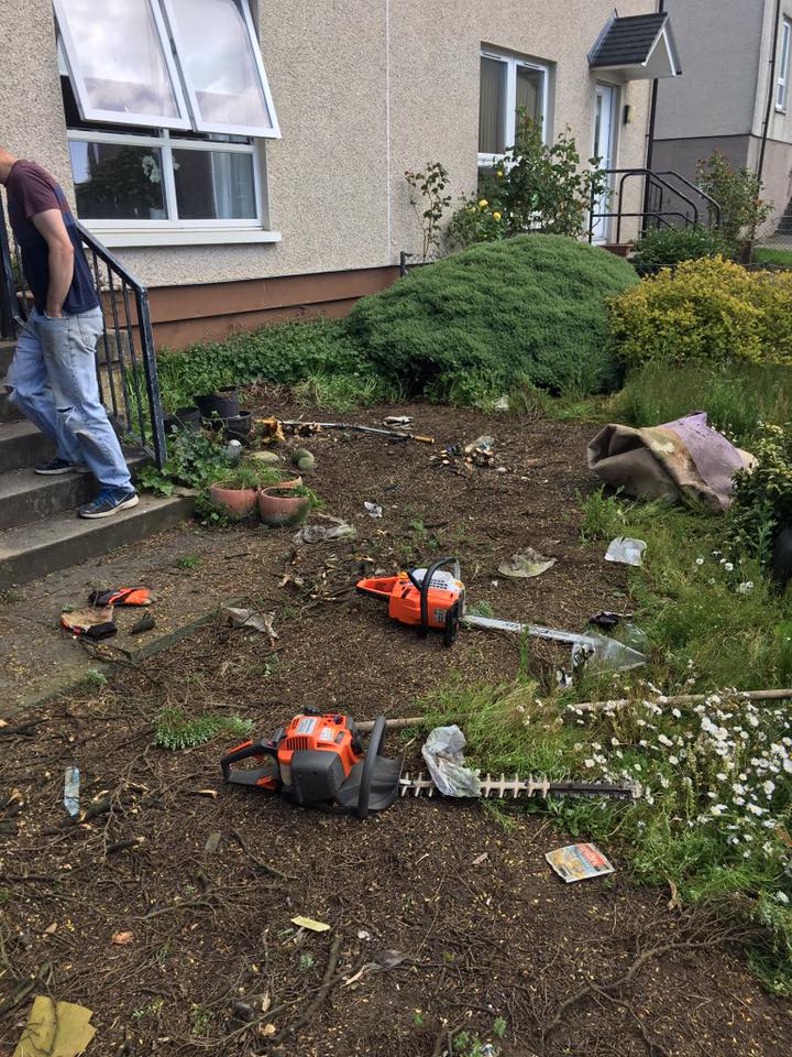 Complete garden waste clearance and site preparation